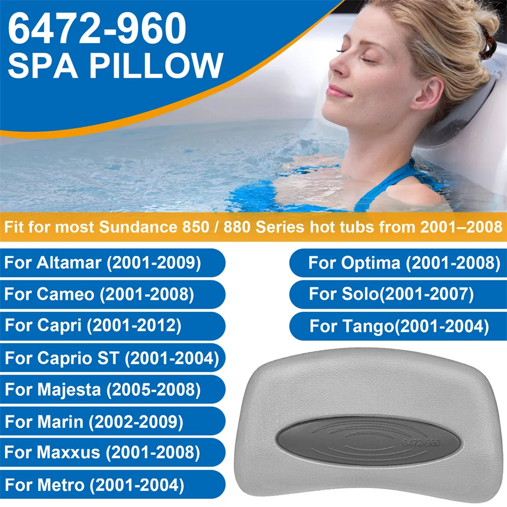 4Pcs Cover Valet Chevron Spa Pillow with Insert 6472-960, Fit for Sundance 850 and 880 Series Spa(2001-2008) 4-Pack Polyurethane