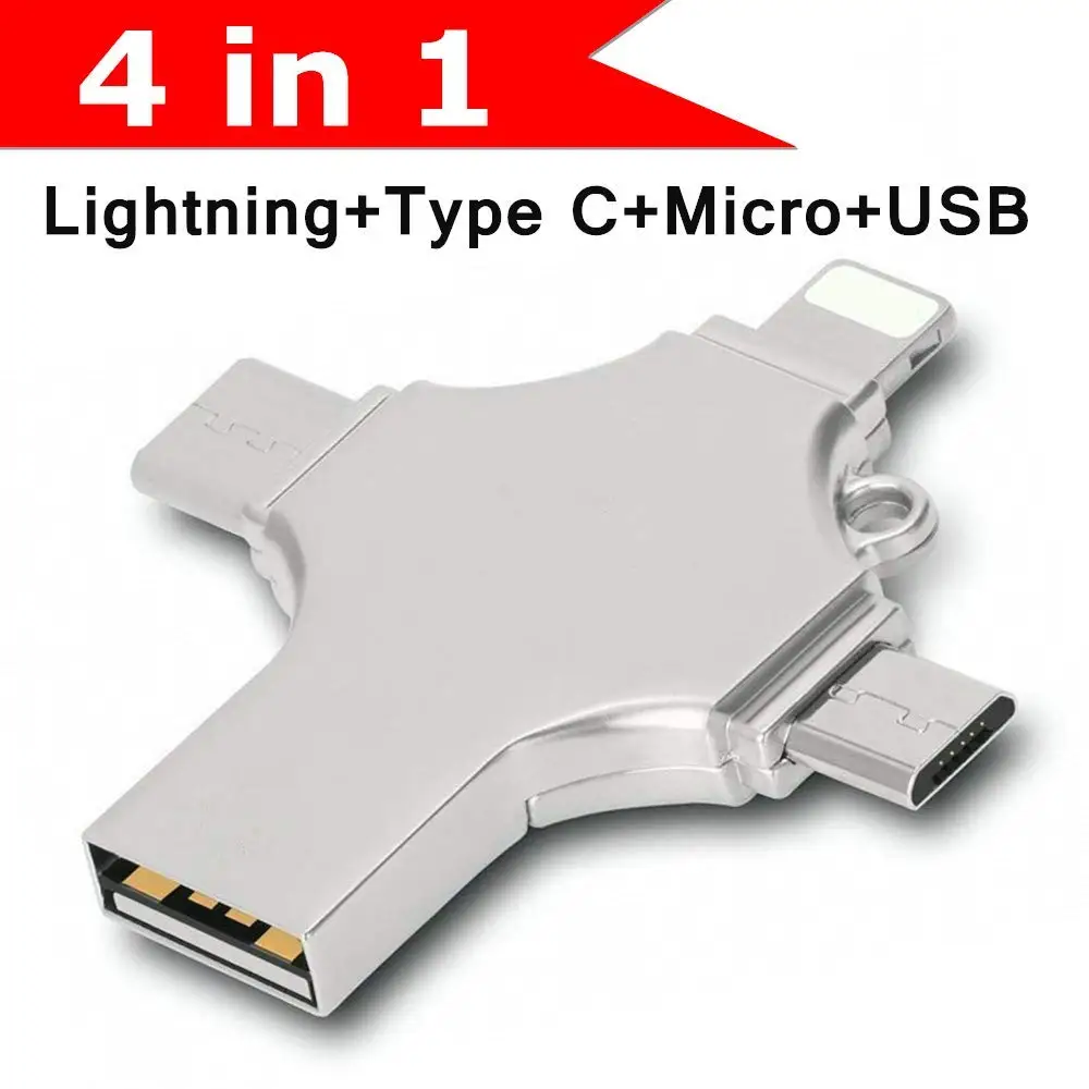 4в1 U-диск 256 ГБ 512 ГБ 1 ТБ Интерфейс USB3