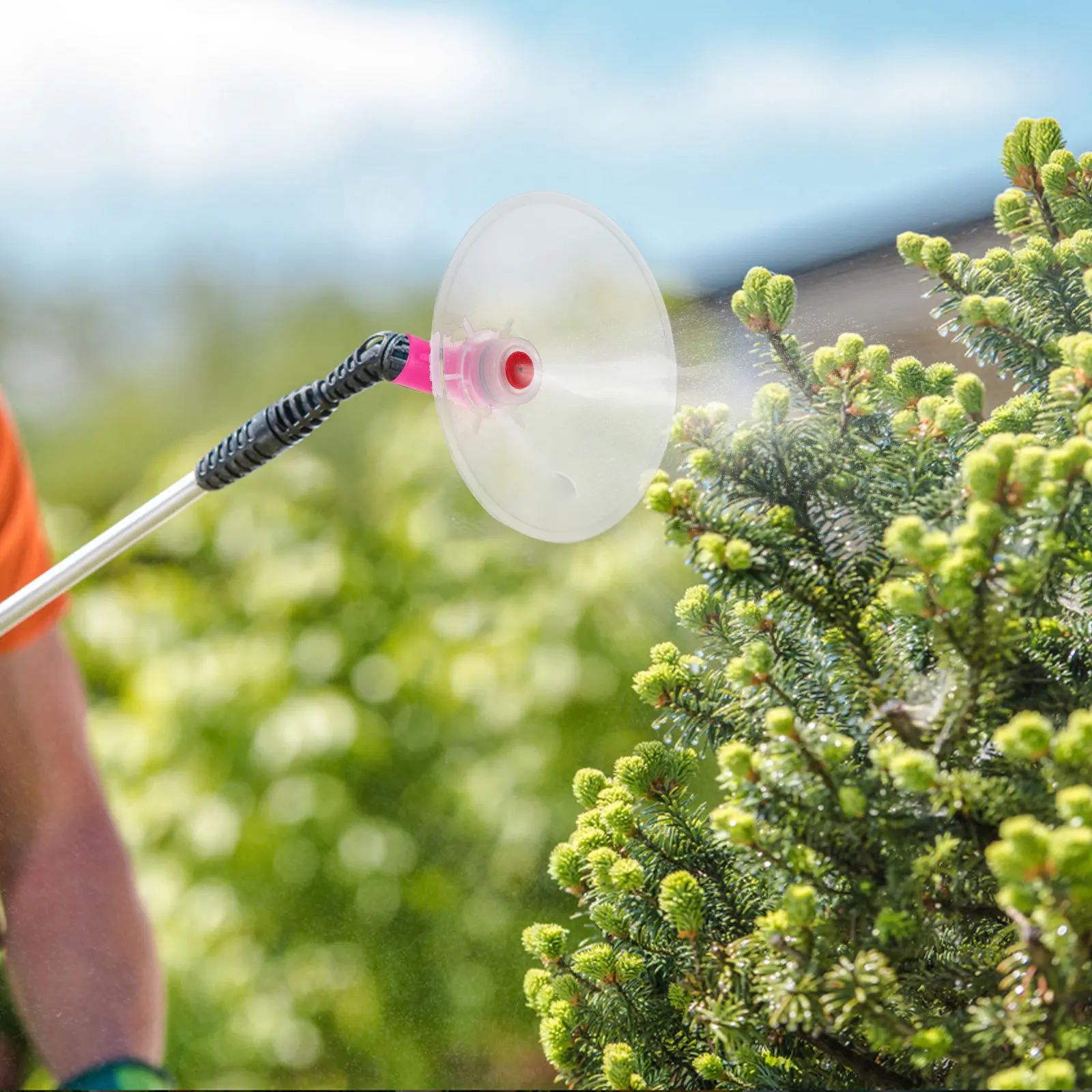 30Pcs Agricultural Sprayer Nozzle High Pressure Atomizing Mist Spray Nozzle Windproof Cover for Backpack Garden Farming Nursery