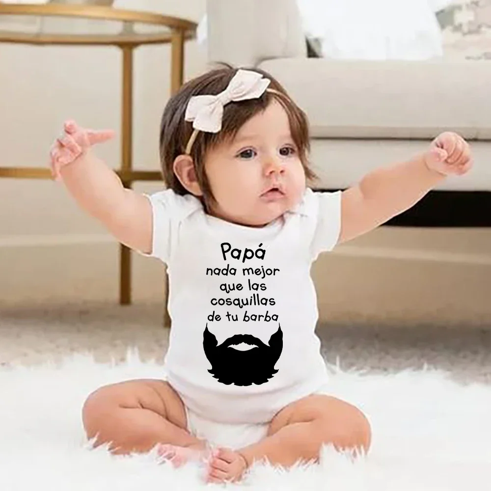 Dad Nothing Better Than The Tickling of Your Beard Baby Body Suit New Born Short/long Sleeve Romper Toddler Fathers Day Outfits