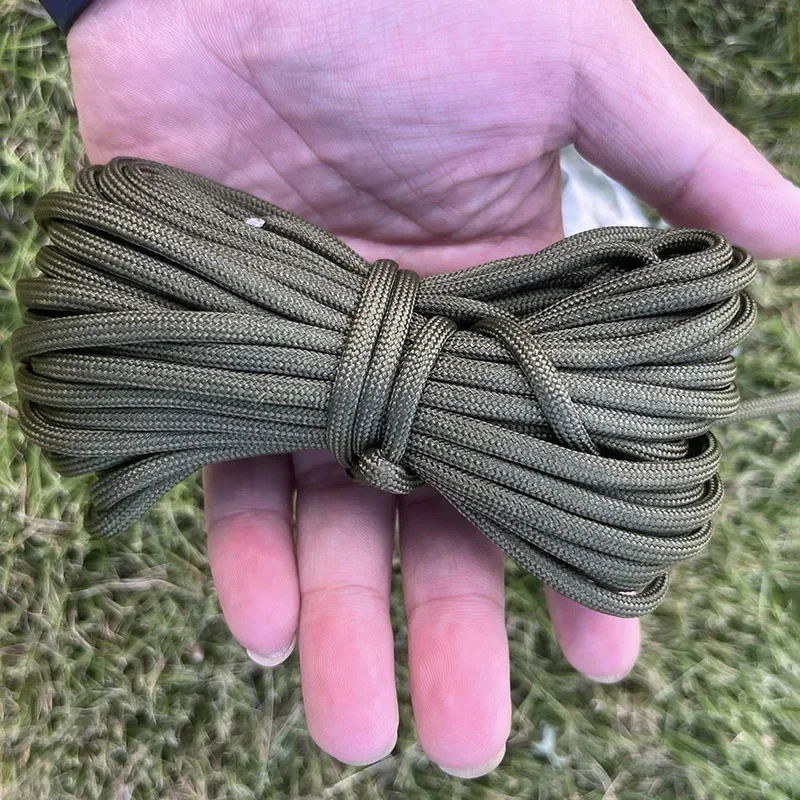 550 Paracord 7 ستراند 4 مللي متر دائم التخييم اكسسوارات في الهواء الطلق بقاء سوار ذاتي الصنع حبل التنزه الغسيل أدوات التخييم #6