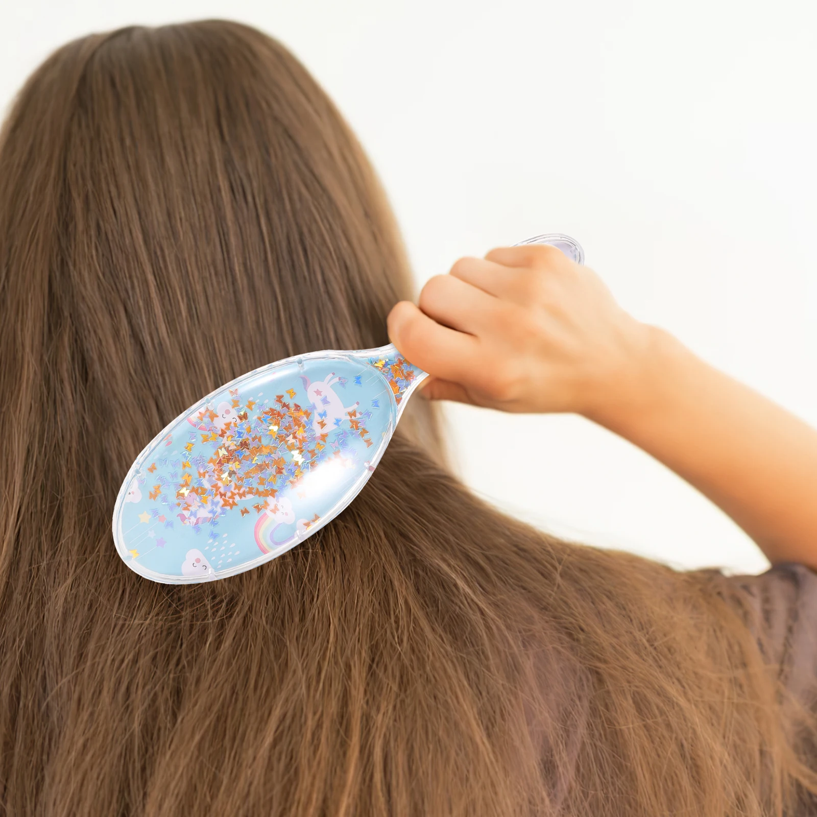 

2pcs Hair Comb Scalp Massager PP Material Ergonomic Handle Design Plastic Paddle Brush Hair Styling Tools Travel