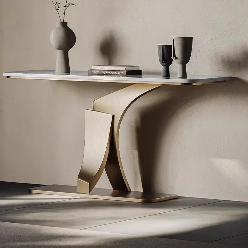 

Customizable Luxury Hotel Living Room Table Metal Vintage Corner Narrow Nordic Vertical Hall Tisch Wohnzimer