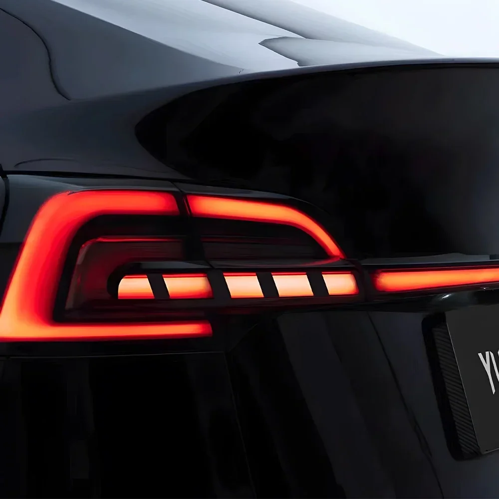 

Автомобильные задние фонари в сборе для Tesla Model 3 Model Y 2019-2023, светодиодные автоматические задние фонари, обновленные динамические аксессуары для задних фонарей