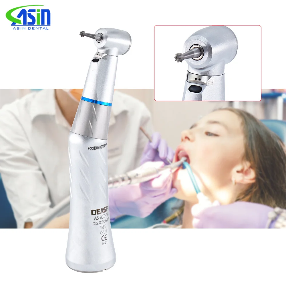 Den  tal Low Speed Den  tal imp lant Handpiece Endodontic Contra Angle Handpiece With Fiber Optic Light