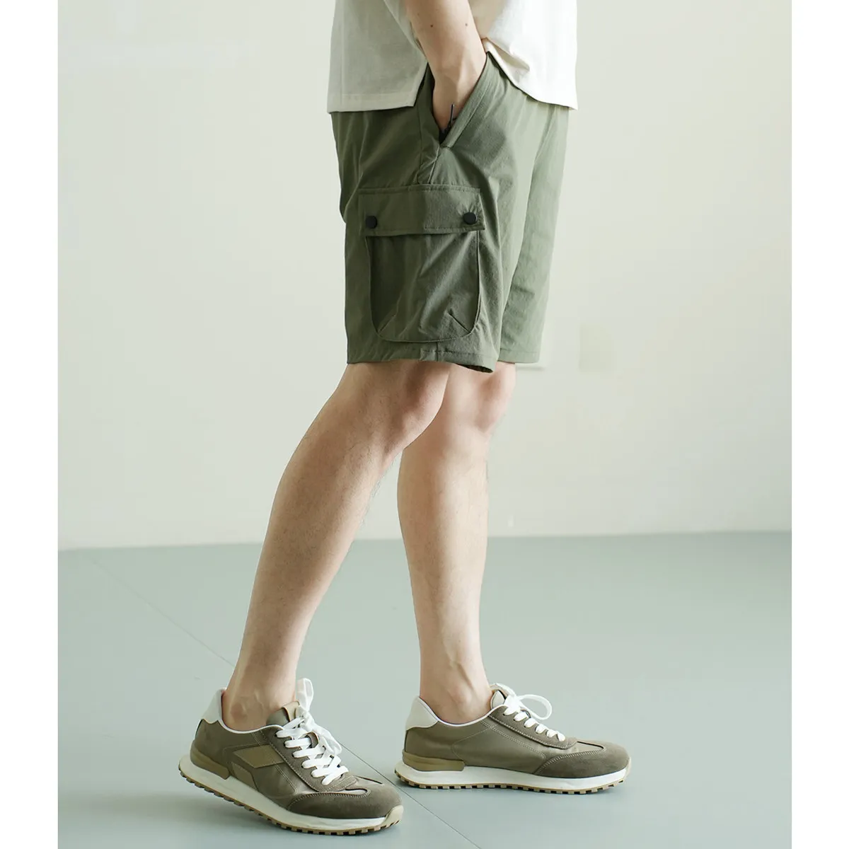 

Men's Lightweight Qui Dry Workwear Sle orts Casual Sportive Five-Quarter Length Summer Faion Men's Clothing