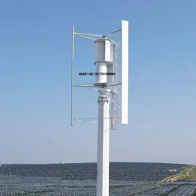 Low Noise High Efficiency Home System Controller Inverter Battery 20kw Vertical Axis Wind Turbine