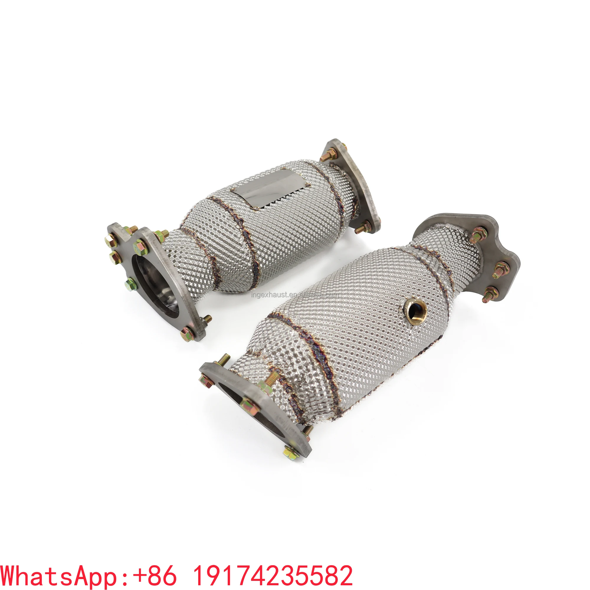 Hot Selling Stainless Exhaust For Corvette C8 Downpipe Exhaust Pipe With Heat Shield High Quality Auto Performance Tuning Parts