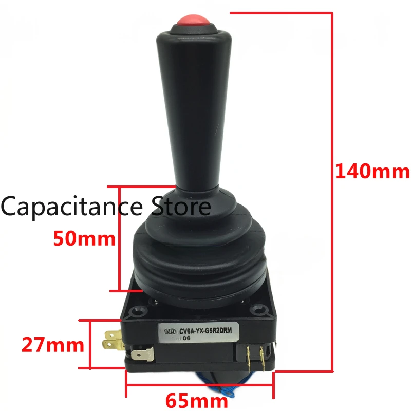 5PCS CV6A-YX-G5R2DRM large switch type joystick analog  construction machinery equipment with buttons