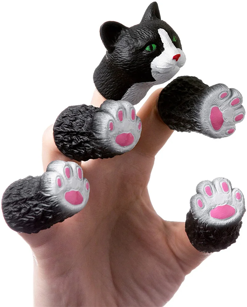 Animale dito burattino mano novità giocattoli carino Panda Shiba Inu scoiattolo Finger Dolls giochi di ruolo puntelli giocattoli per regali per bambini