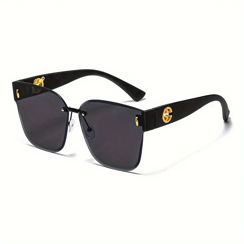 1pcs Fashionable new high-end women's sunglasses gradient color large frame UV resistant sunglasses to modify face shape image 5