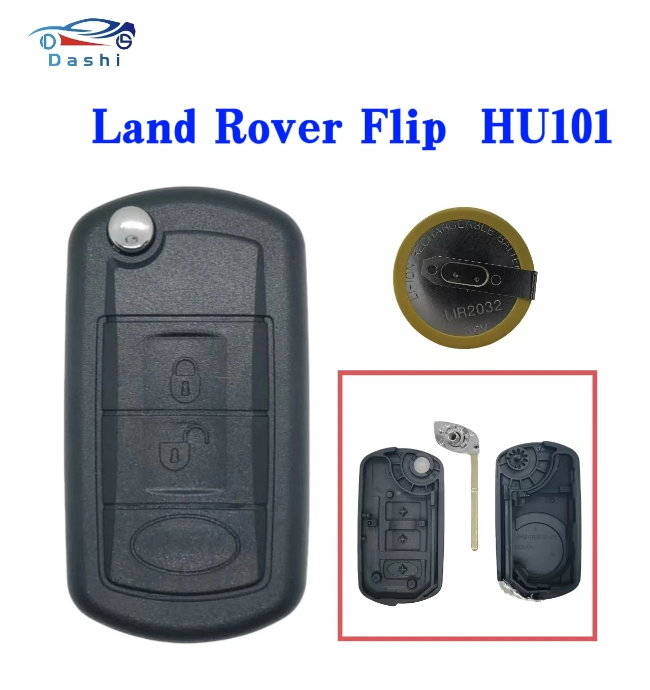 

DS For Land Rover For Discovery 3 LR3 For Range Rover For Sport For Vouge 2005-2010 3 Buttons Flip Remote Car Key Fob Shell Case