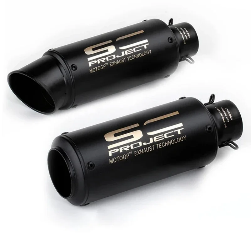 

,51mm/60mm Motorcycle Exhaust Pipe For Kawasaki 200 350 Suzuki Gsxr600 Yamaha R25 R3 Motorcycle Accessories （No Noise Reduction)