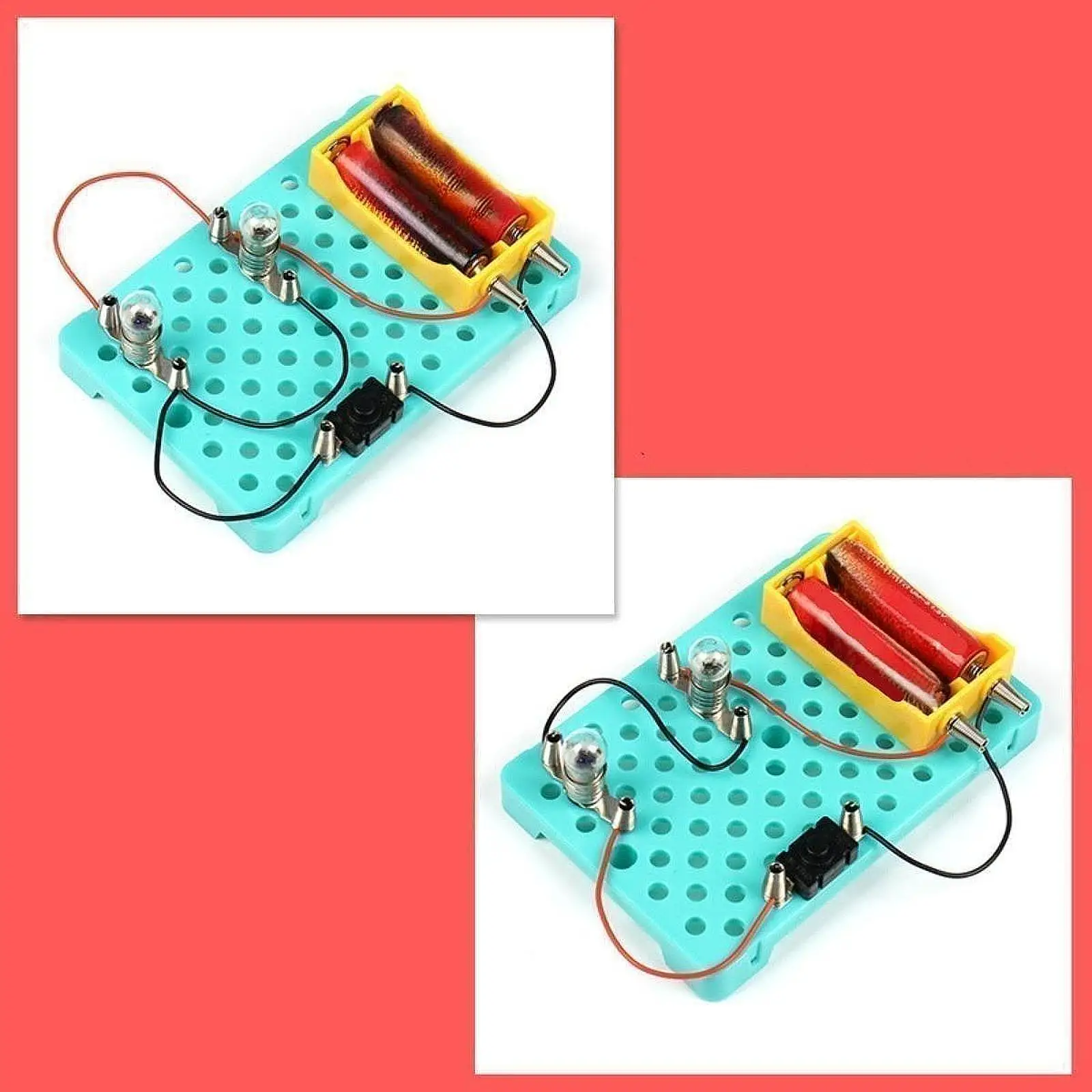 

Basic Circuit Experiment Kit Hands-on Ability Toy for Home School Children