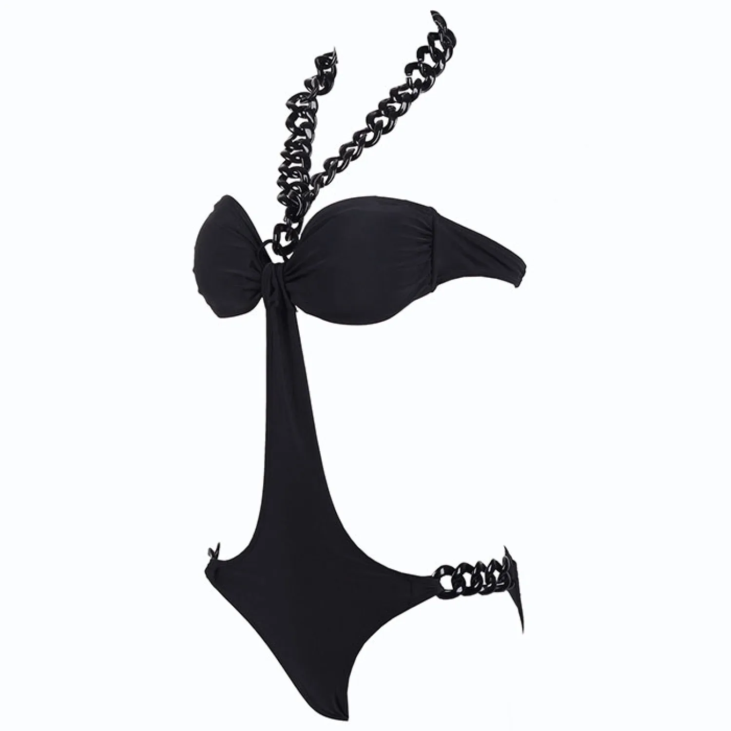 One Shoulder Bikini Women's Swimsuit High Waist Swimwear Sexy Rings Biquini Black Ribbed Beachwear Bikinis Brazilian Fit