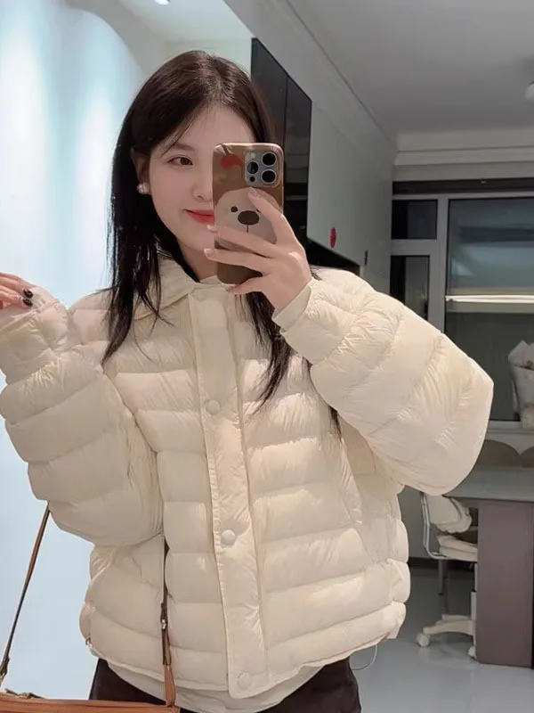 

Белый хлопковый пиджак женский, легкий, для повседневной носки, универсальный, стильный, верхняя одежда для зимы, подходит для небольших размеров, повседневный стиль