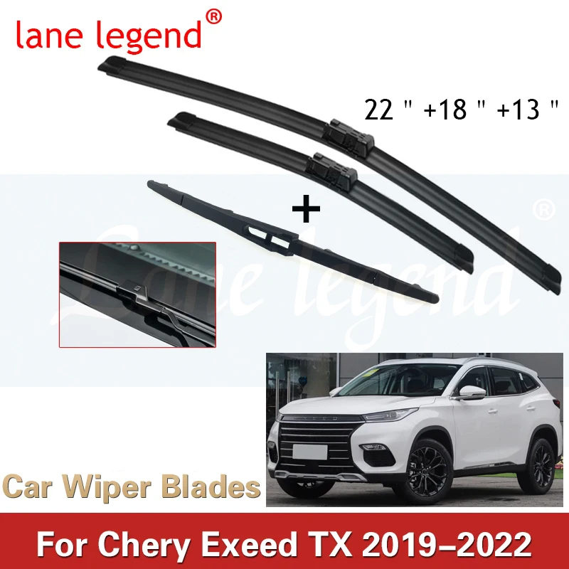 

For Chery Exeed TX 2019 2020 2021 2022 Front Rear Wiper Blades Window Windshield Windscreen Decorative Accessories High Quality