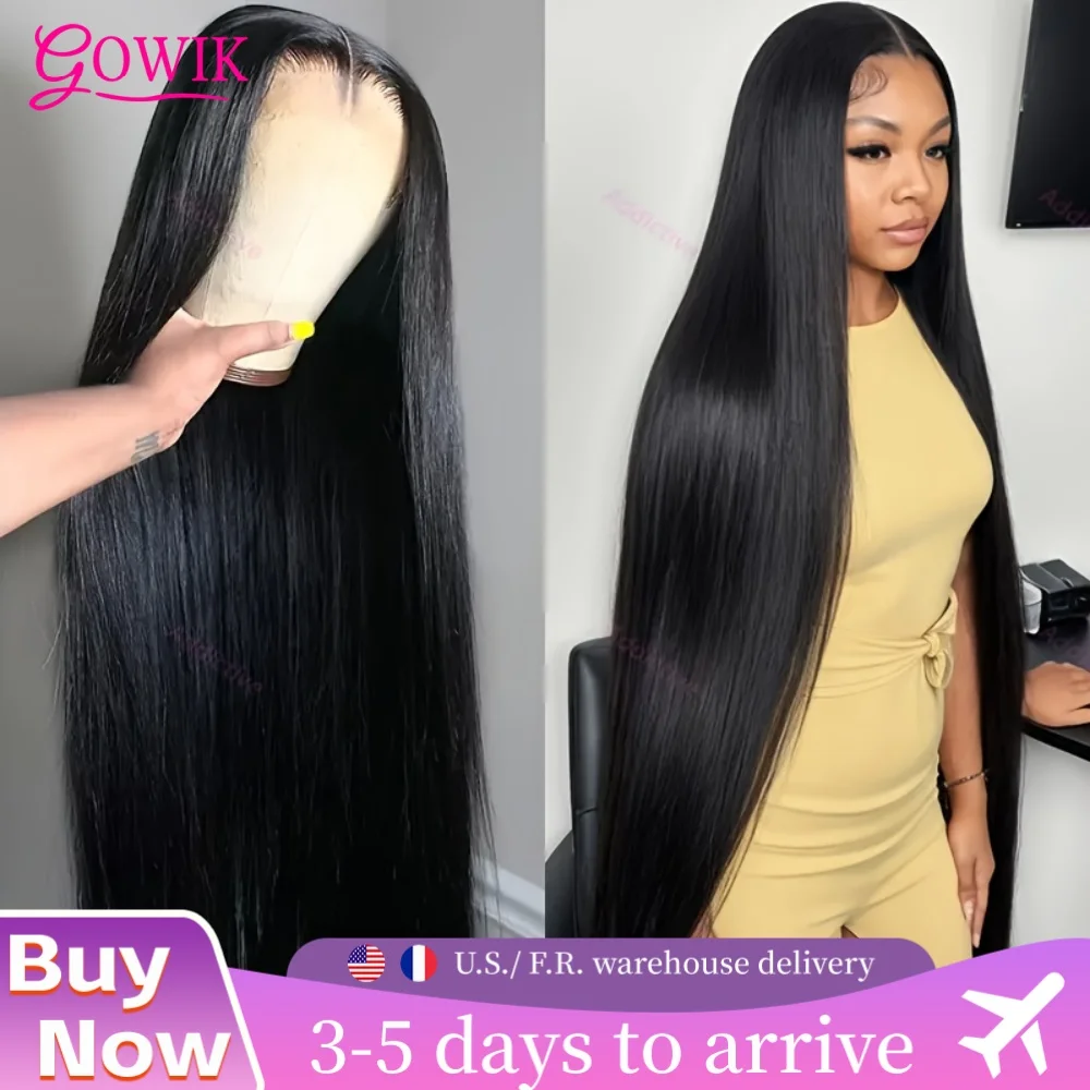 

13x6 13x4 Bone Straight HD Lace Front Wigs Human Hair For Women 100% Brazilian Transparent Lace Frontal Wig Pre Plucked Lace Wig