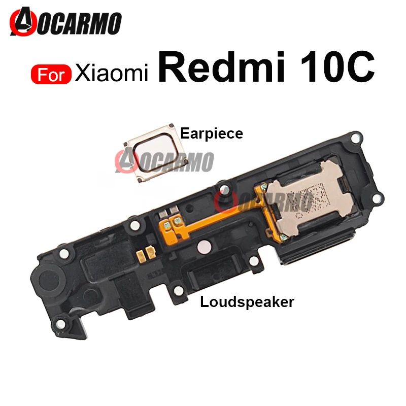 

Верхний динамик для Redmi 10C, динамик и нижняя деталь для динамика, звуковой сигнал, запчасти для ремонта 6,7 дюйма