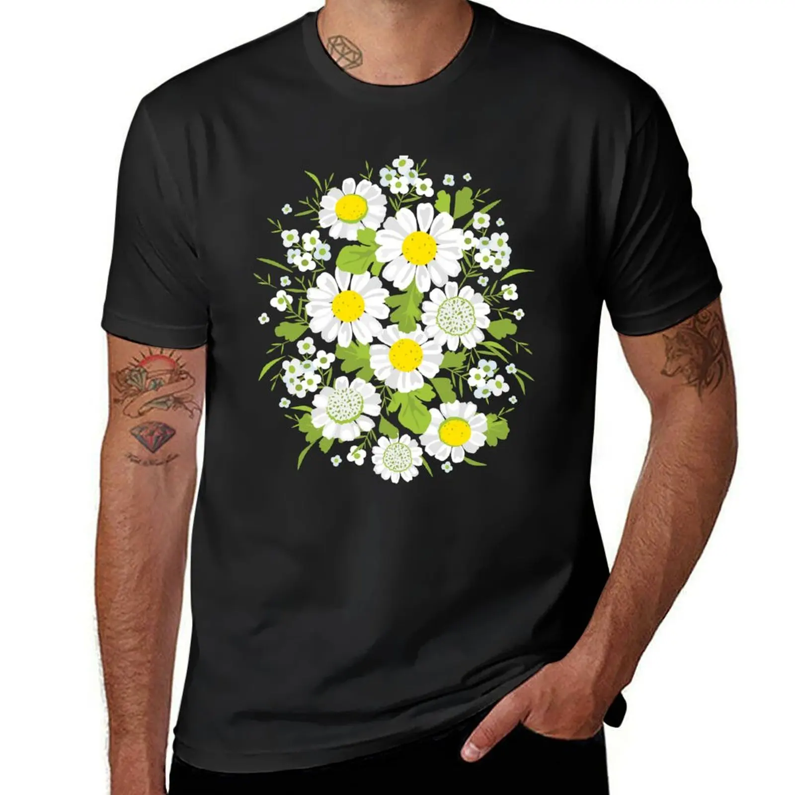 

Daisy Flowers T-Shirt plain new edition mens graphic t-shirts