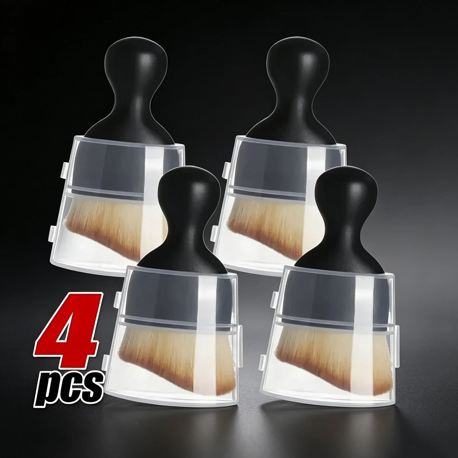 Car Interior Cleaning Brush Conditioner Air Outlet Soft Fur Clean Brushes with Shells Crevice Dust Removal Detailing Brush Tools