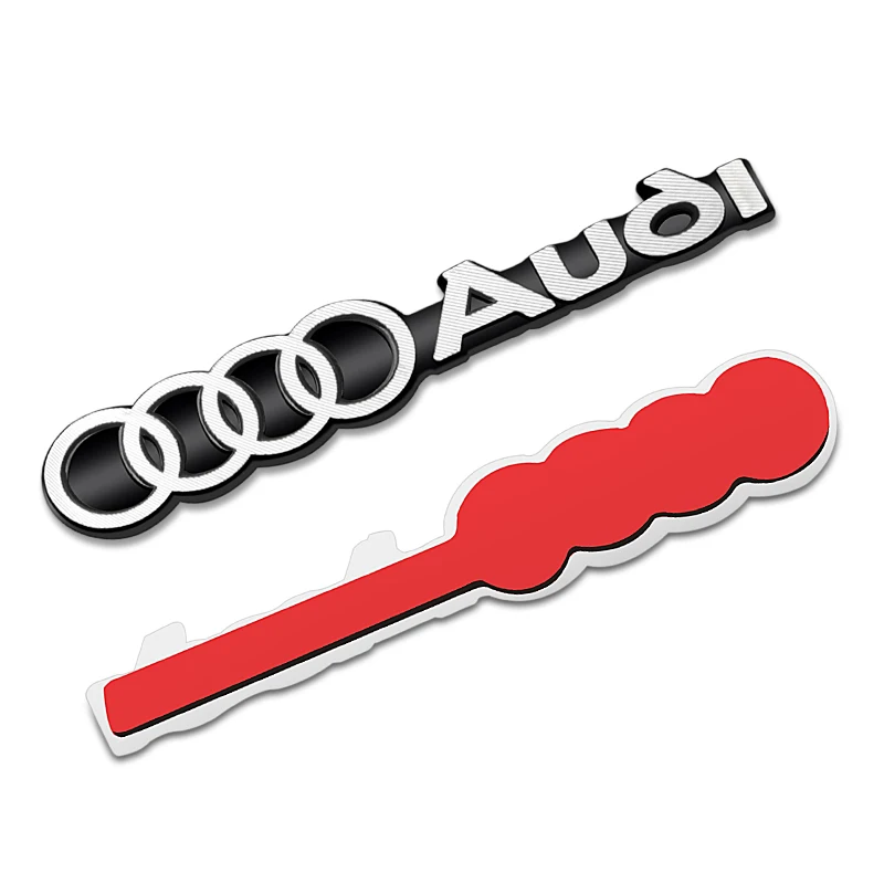 3D Metal Car Audio Stickers Auto Badge Emblem Decoraiton Accessories for Audi A4 B5 B6 B7 B8 B9 A3 8P 8V 8L A5 A6 C6 C5 C7 4F A1