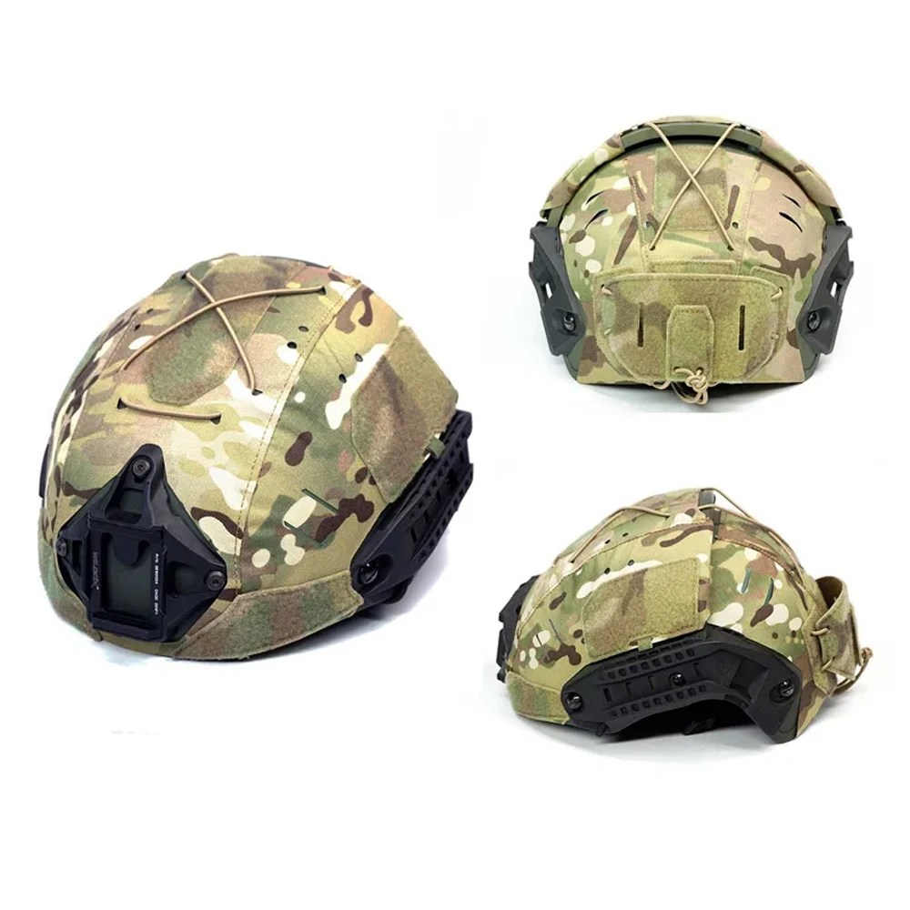 Cp af-exterior capacete proteção capa, camuflagem tecido, corte a laser, duas peças