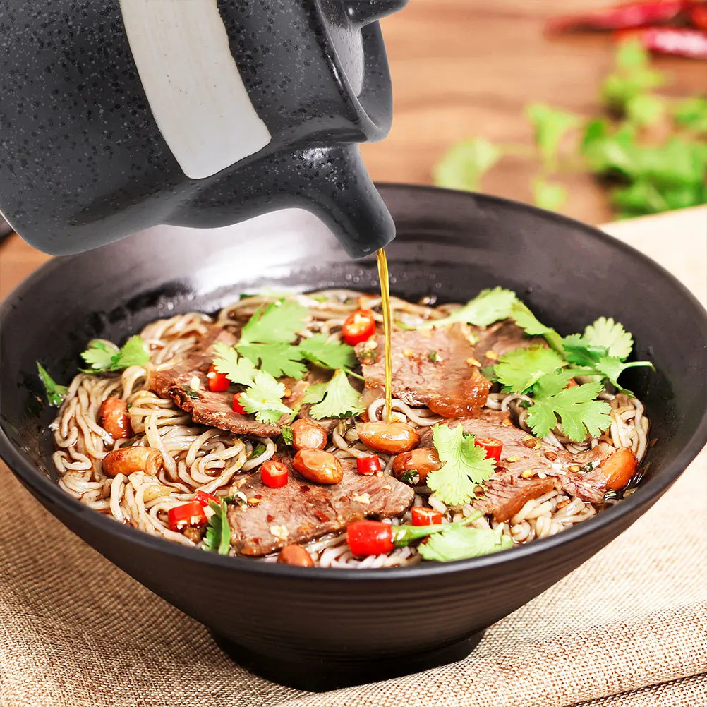 

2 Pcs Kitchen Vinegar Bottle Oil Dispenser Ceramic Dispensing Bottles Pot Sauce Container Jars Refillable