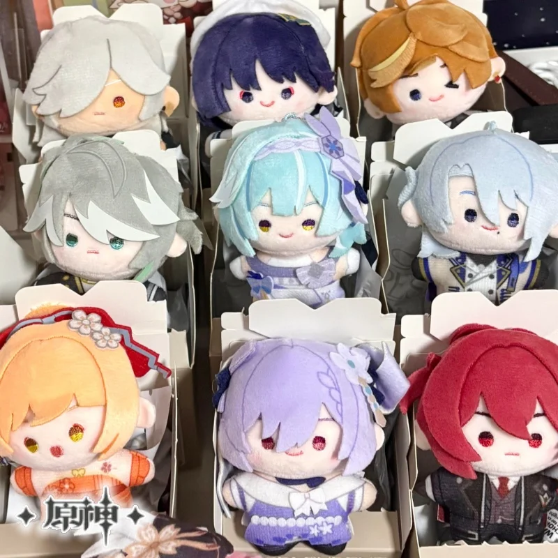 In Stock Genshin Impact Luminous Banquet Series Q Version Blind Box Figure Bag Charm Cute Collectible Ornament Hobby Display Toy