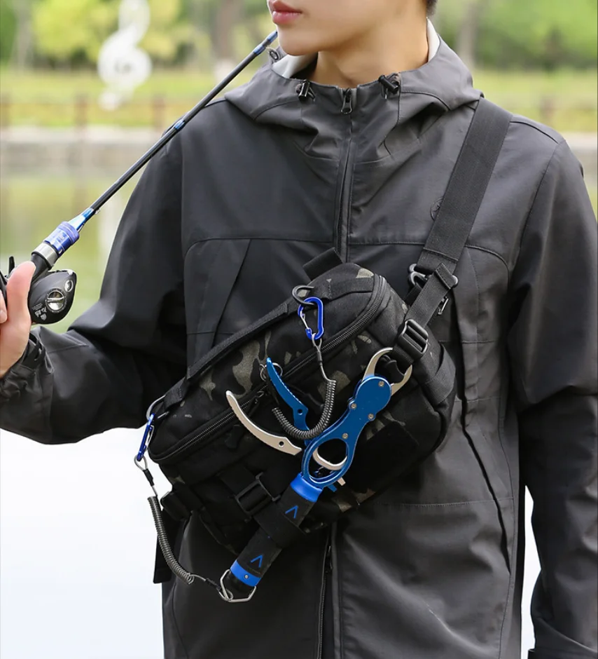 Fishing Multi-functional Waist Pack Outdoor Waterproof Men Crossbody Bag 2026 Large Capacity Camera Riding Chest bag Shoulder 