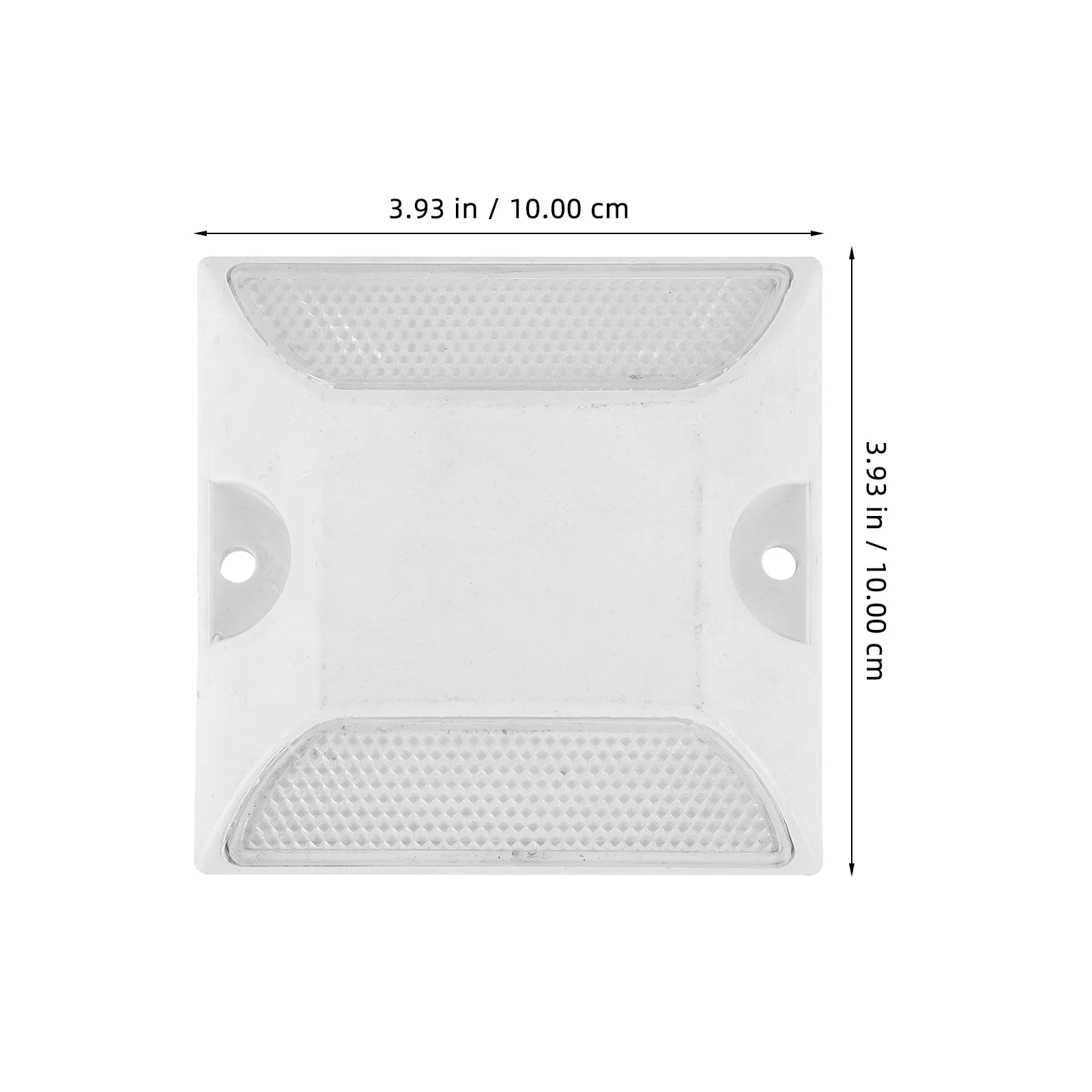 2 Pcss Road Stud Pavement Markers Pole Double Sided Reflectors Plastic Security Posts for Driveways Garden Kit