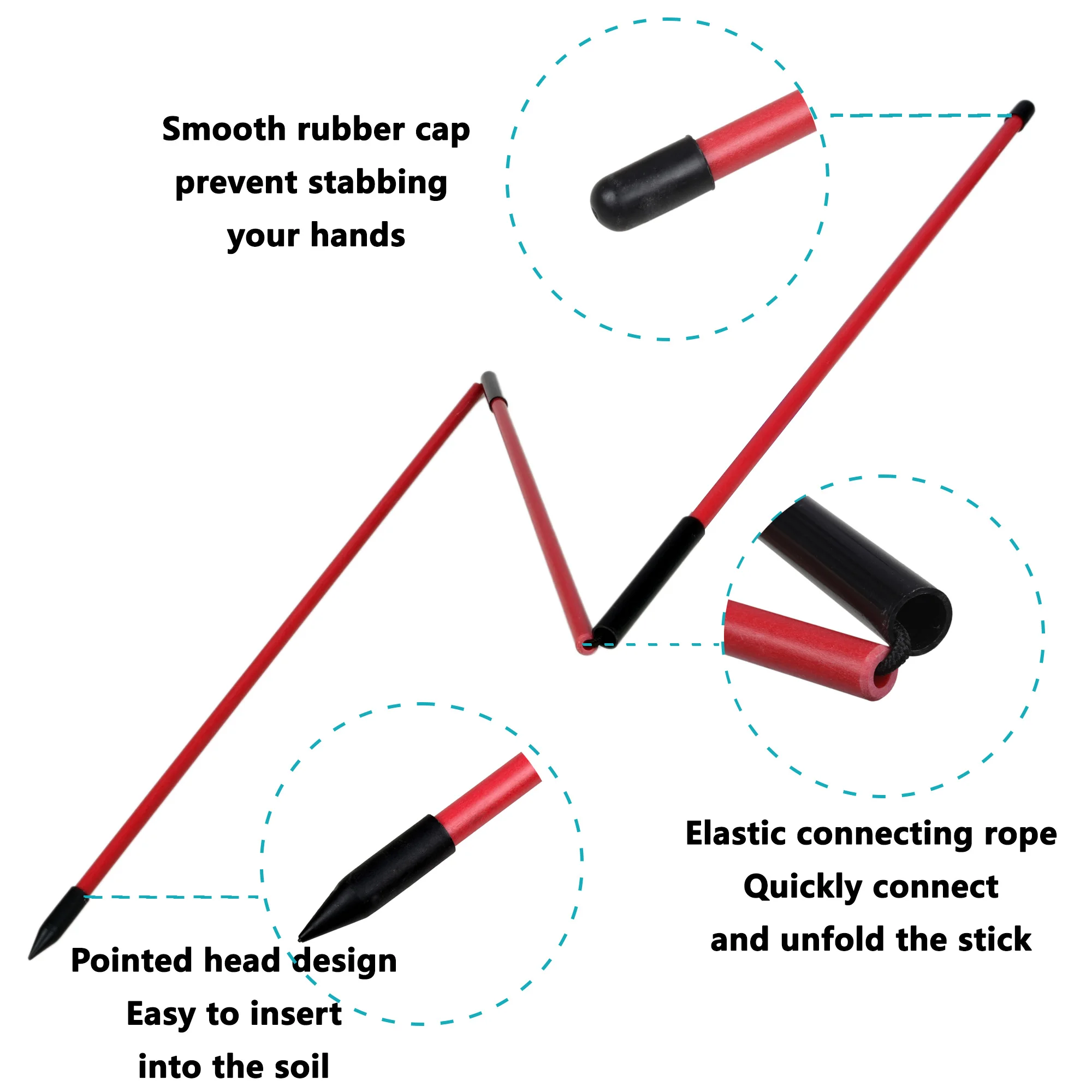 جولف محاذاة العصي 2 مجموعات 48 بوصة محاذاة ممارسة قضبان للطي 6 ألوان جولف محاذاة العصي جولف سوينغ أدوات التدريب