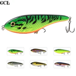 CCLTBA 15cm 81g Glider Jerkbait Wobblers for Big Game Fishing Pike Musky Fishing Lures Buster Artificial Bait