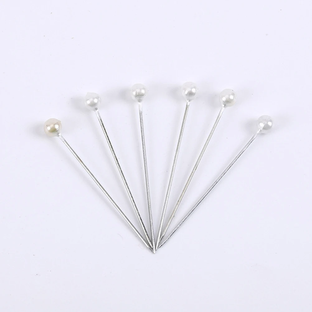 

200pcs Crystal Pins 6x54mm 6x65mm Pearlescent Diamante Bridal Wedding Corsages Buttonhole Floral Bouquet Accessories