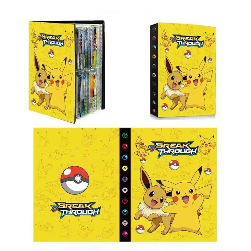 240PCS Pok é mon Cards Album Book Cartoon Anime Pikachu Game Card VMAX GX EX Holder Collection Binder Folder Kids Toy Gift