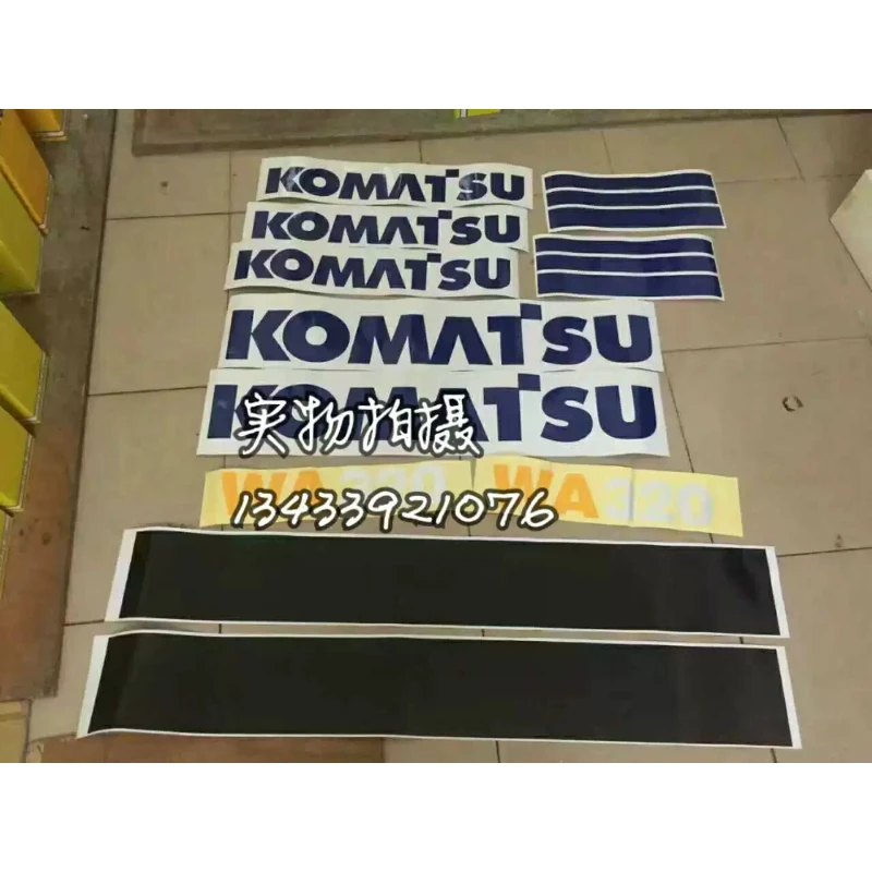 For Komatsu PC320 PC360 PC380 Loader Stickers Entire Car Body Decals Warning Sign Stickers Excavator Bulldozer