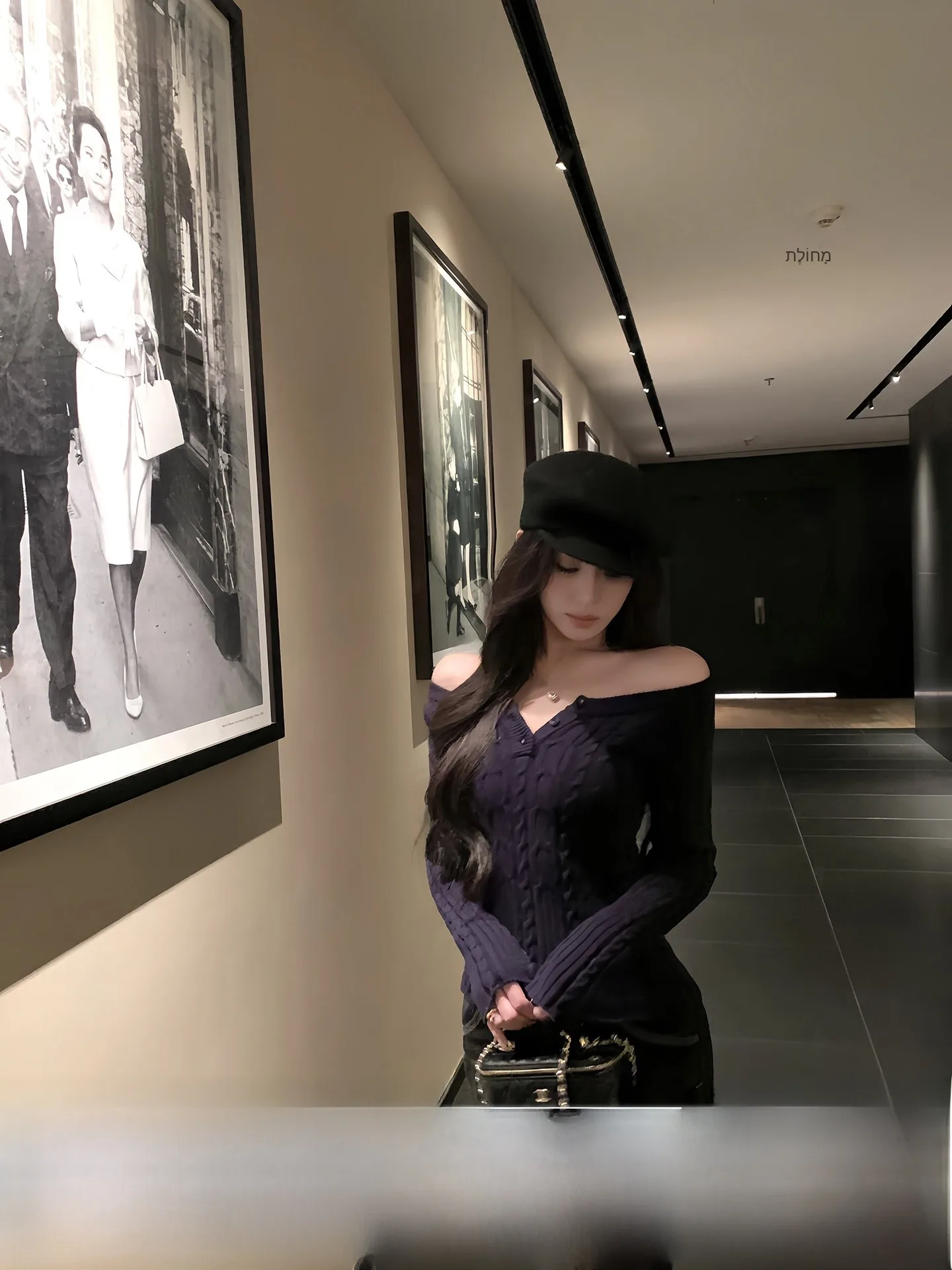 

YO FANFAN Girl's Knitted Sweater Twist oulder Waist Cinched Slim Fit Long Sve round Ne ort Sle Faionable