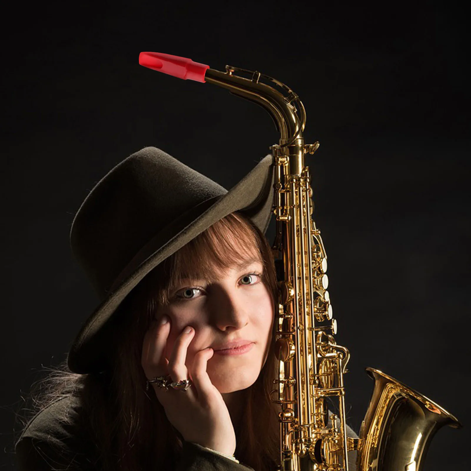 

Alto Saxophone Mouthpiece ABS Material Full Sound Compact Portable Ideal for Student and Professional Musicians