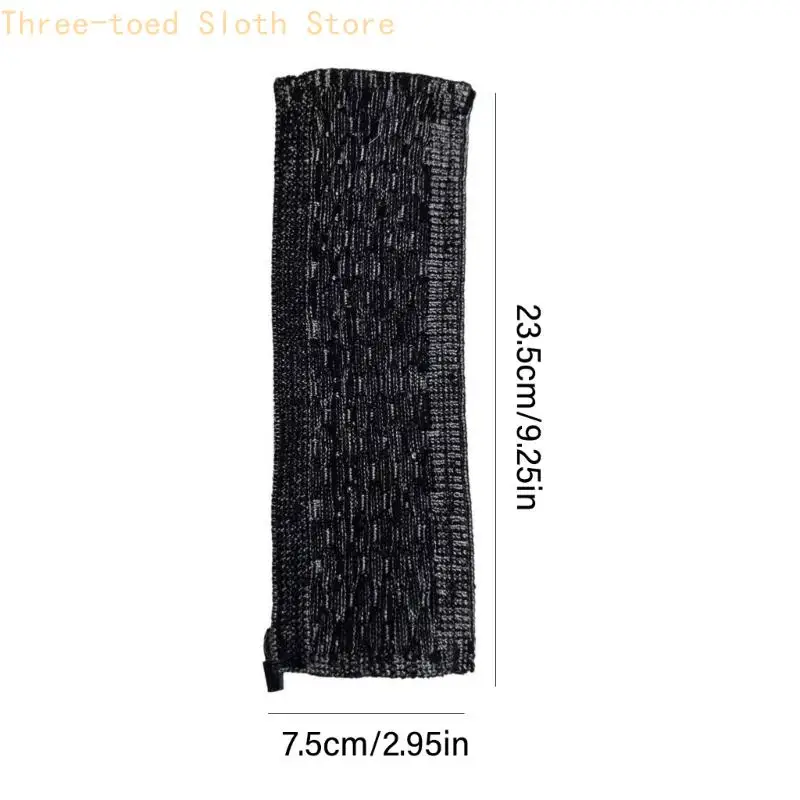 Kopfhörer-Kopfbandabdeckung für ATH MSR7 M50X, schwarze Strickhülle mit Reißverschlüssen E74A – Detail 6