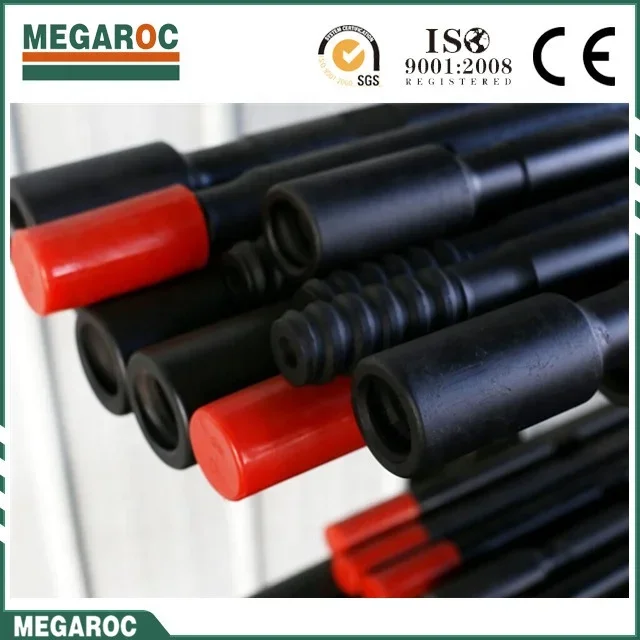 t45 t38 mining extention threaded drill rod speed rod MF rock drill pipe