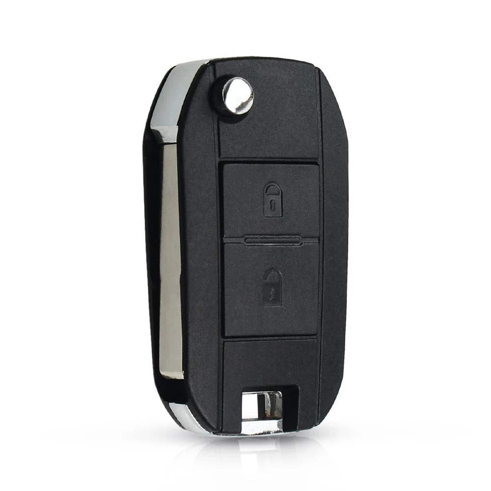 KEYYOU Modified Flip Folding Remote Car Key Shell Case For Peugeot 106 107 206 207 306 307 406 407 For Citroen C1 C2 C3
