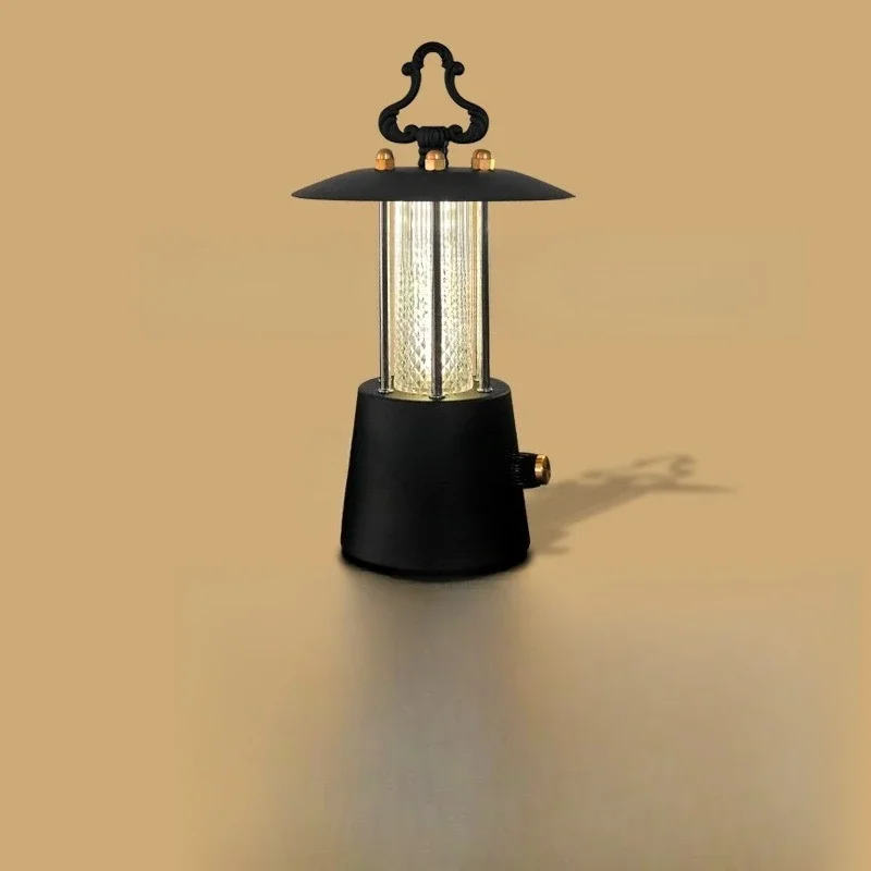 Luz ambiental de oro negro de Regiones occidentales americanas, cafetería en casa de familia, luz de caballo de carga, luz de Camping Vintage al aire libre