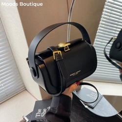 Simple Fashion Mini Square Women Crossbody Bags 2024 Luxury Designer Purses And Handbags Box Shape Pure Color Shoulder Satchels