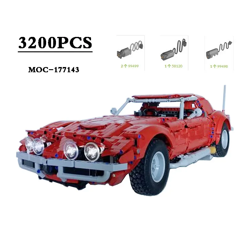 Building Blocks MOC-177143 Classic Car Pickup Truck Racing Splicing Building Blocks 3200PCS Building Blocks Toys Birthday Gifts