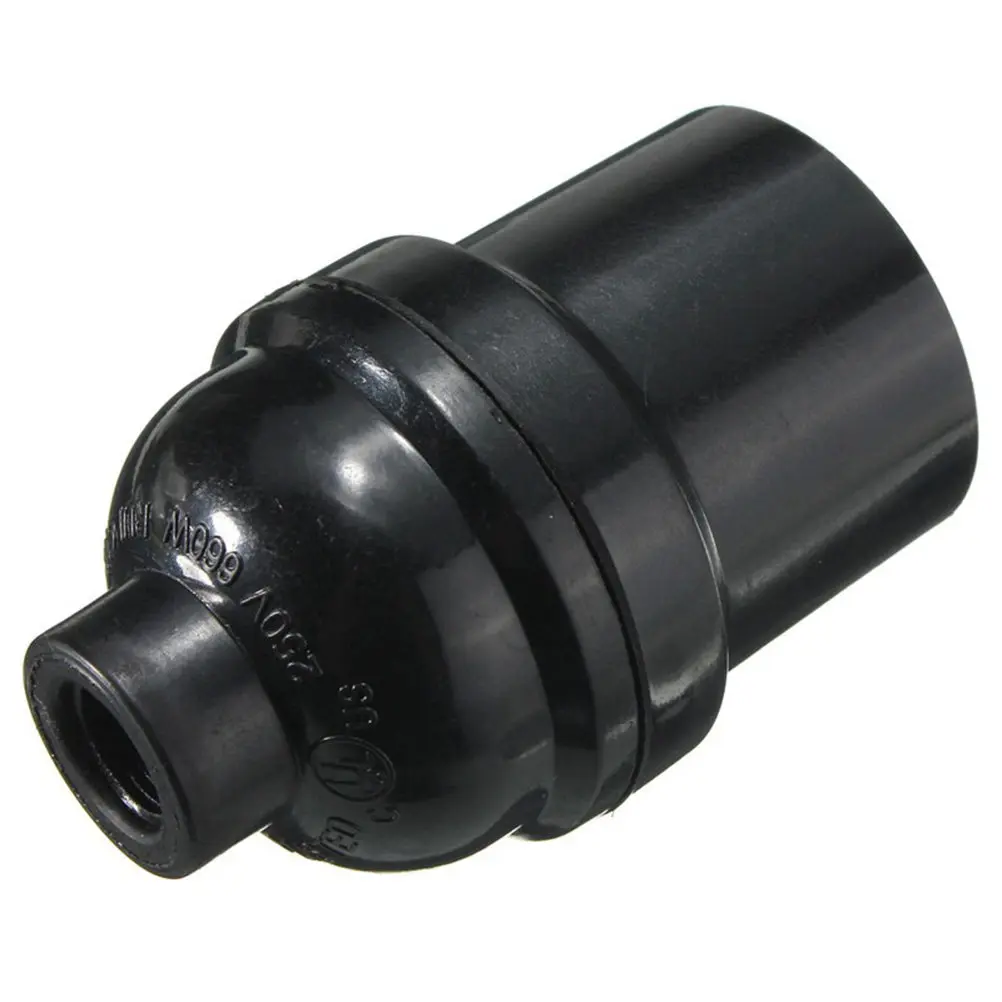 6Pcs Black E26 E27 Screw Lamp Holder Light Base for Ceiling Lamps DIY Home Office Lamp Holder Adapter Light Base