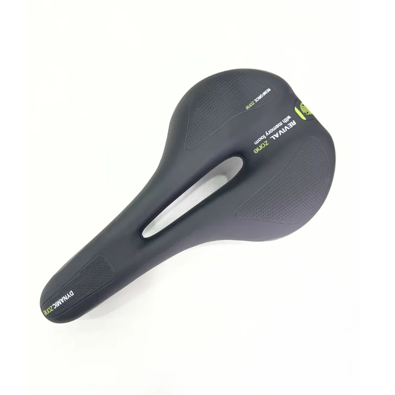 Bicycle Saddle for Mountain Road Bike, Hollow Breathable Thicken Soft Comfortable Cycling Seat, Ergonomic Shock Absorbing Bike C