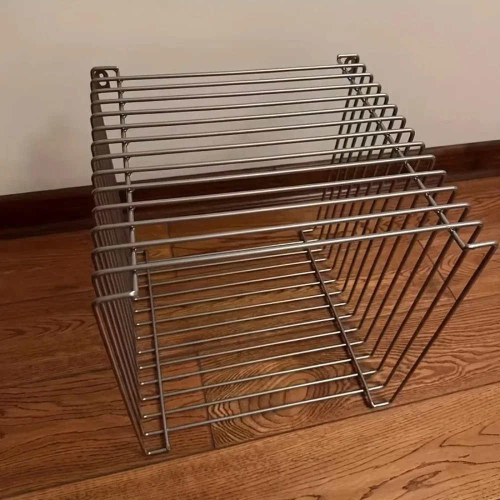 Silvery Metal Geometric Designer Lip-Shaped Stool Creative Storage Solution for Small Apartments Corner Utilization