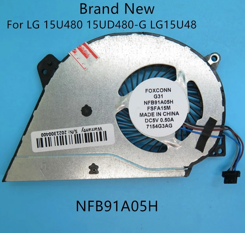 

Новый вентилятор охлаждения ЦП для ноутбука LG 15U480 15UD480-G LG15U48, вентилятор NFB91A05H