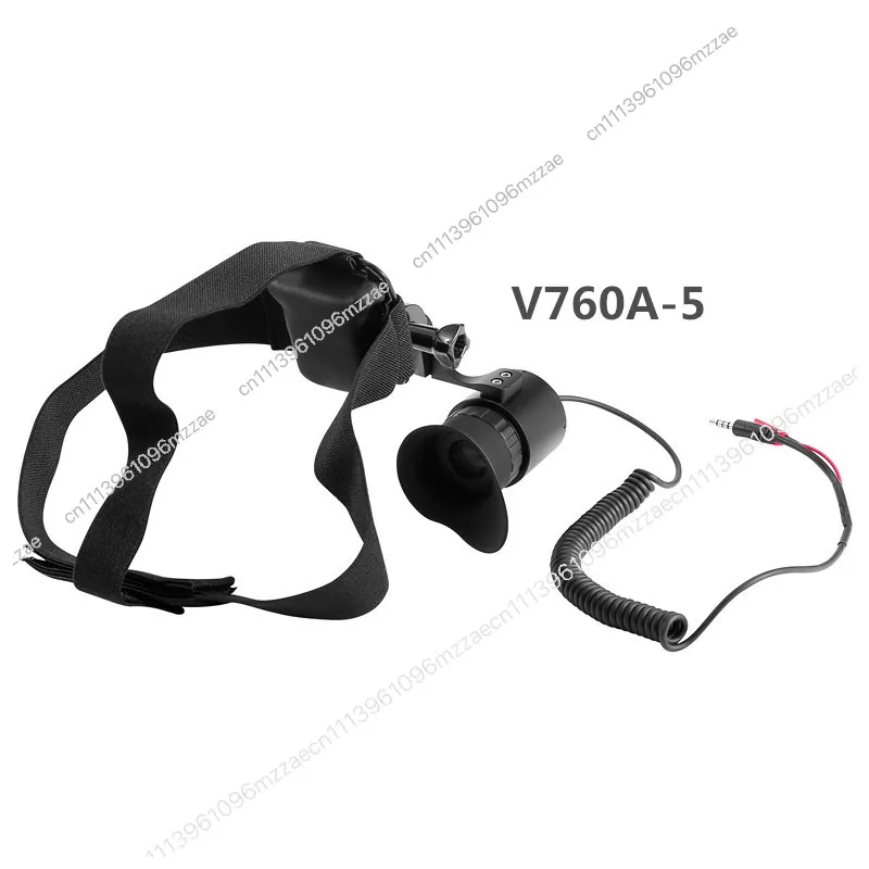 OLED Large Screen Monocular V760A-5 Head-mounted Display Supports Brightness Diopter Adjustment 14 Times Eyepiece