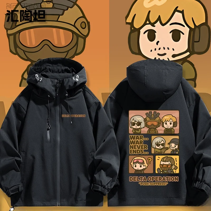 

Куртка Delta Operation Game Surrounding Claw Ma Xiaowen Weilong Bee Doctor F2 Jaet, ветрозащитная, с длинными рукавами, на молнии...